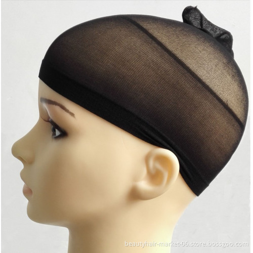 Free shipping breathable stretchable nylon stocking cap sample black net wig net caps